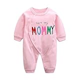 エルフ ベビー(Fairy Baby)新生児服 カバーオールロンパース 前開き 長袖 四季兼用 可愛い ピンク 80cm (95)