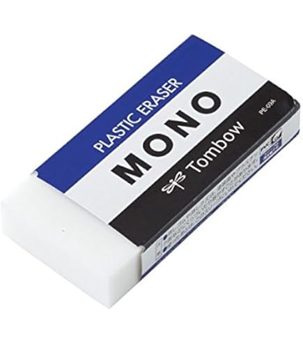 Amazon | トンボ 消しゴムMONO 事務製図用大 5個 | スタンダード