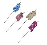 ALEKO fo42kit人工42インチシルクOrchid Flower Plantホーム装飾セット、ブルーパープルピンククリーム色