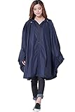 スウィートマミー (Sweet Mommy) 抱っこ おんぶ対応 袖丈 2WAY レインポンチョ 男女兼用 レインコート / サイクルコート ネイビー