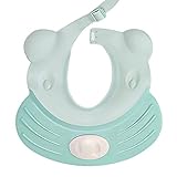 シャンプーハット　シャワーハット 赤ちゃん 子供用 お風呂　入浴　バスグッズ　サイズ 調整可能　グリーン