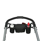 ベビーカー用 車肩掛けバッグ ホルダーバッグ 多機能小物入れ ドリンクホルダー 哺乳品収納ケース マザーズバッグ バッグインバッグ 36*12*13CM ブラック