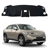 新型 ヴェゼル RV系 ダッシュボードマット 車種専用設計専用 車内 ダッシュボードカバー HONDA Vezel RV3 RV4 RV5 RV6 日焼け防止 ダッシュボード 保護マット インテリア アクセサリー 内装パーツ (ヴェゼル RV系 ブラック)