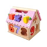 Nasbach　子供　おもちゃ　積み木　知育玩具　数字 1-10　形　はめ込み　形合わせ