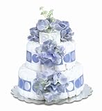 Bloomers Baby Diaper Cake Classic Blue Hydrangea 2-Tier by Bloomers [並行輸入品]