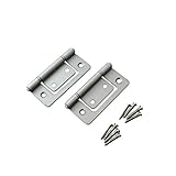 ハイロジック:フラッシュ蝶番 64ミリ シルバー 入数1袋(2枚) 00026037 ×5セット