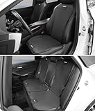 【アクア 専用】車 シートカバー Aqua アクア nhp10 アクセサリー 内装パーツ 、柔い レザー シートクッション 薄くて軽い 通気性に優れ、防汚座席カバー 運転席 助手席 後部座席 車 座布団 シートの換気と加熱機能は正常に動作 ブラック カー用品 便利グッズ(7枚 前+後席セット,アクア適用)