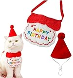 ペット用帽子 レッド 誕生日 バースデー 誕生日グッズ ペット 犬 猫 バースデーグッズ NYANDELMO ND-0027-R05-RD