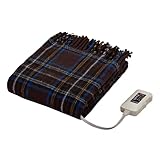 Sugiyama 洗える 電気ひざ掛け 日本製 82×140㎝ スタンダードタイプ SSW-055H(BR) ブラウン