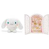 【誕生日カードセット(2)】サンリオ(SANRIO) シナモロール ぬいぐるみ(スタンダード)L 856746 + バースデーカード レーザーカット ケーキ グリーティングカード