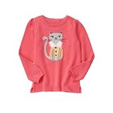 ジンボリー GYMBOREE/ プリティーキティセーター ブライトピンク トップス長袖Tシャツ M【並行輸入】