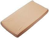 TL Care Organic Cotton Velour Fitted Contoured Changing Pad Cover, Mocha by American Baby Company [並