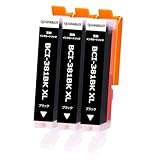 BCI-381XLBKブラック黒 互換インクカートリッジキヤノン(Canon)用インク3本セット 対応機種: TS8130 TS8230 TS8330 TS8430 TS6130 TS6230 TS6330 TS7330 TS7430 TR7530 TR9530 TR8530 TR8630 TR703大容量/残量表示/個包装