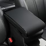 に適用日産ノート 2代目 E12型 2012年~2020年 車用アームレストクッション 耐磨耐刮革素材 アームレストカバー すり傷防止 取り付け簡単 四季通用 運転席 助手席 ロングドライブ 通勤(ノート 2代目 E12型)