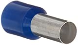 Panduit FSD84-18-C Insulated Ferrule, Single Wire DIN End Sleeve, 6 AWG Wire Size, Blue, 0.35" Max I