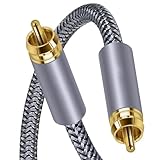 RCAケーブル ストレートデジタル同軸90度RCAケーブル オス-オス スピーカー、アンプ、HiFiシステム、ホームシアター、 ビデオオーディオケーブル ホームステレオ/DVD用HDTVなどに対応 (3メートル)