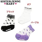 (ジェニィベビー)JENNI BABY シースルー ドット ベビークルーソックス XXS(9～11センチ) パープル(053)