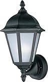 Maxim Lighting 85102BK, Westlake EE 1-Light Outdoor Wall Lantern, Black [並行輸入品]