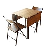 バタフライ（両側折りたたみ）ミーティングテーブル3点セット ブラウンパイン（BRP) 折りたたみチェア2脚付き