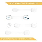 ユニバーサル子安全Babyproofロック – Best赤ちゃんの校正キットOvens、Freezers食器洗浄機、トイレ、、食器棚、引き出しのセット4 with 1キー[ 2017 – ブラウン] 