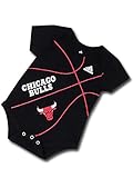 (エヌビーエー)NBA シカゴ・ブルズ ベビー ロンパース (24M(18～24ヶ月頃), 黒赤) [並行輸入品]
