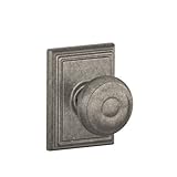Schlage F10GEO621ADD Addison Collection Georgian Passage Knob, Distressed Nickel Schlage Lock Compan