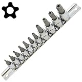 Anytime Tools 11 pc 5-POINT STAR TORX TAMPER PROOF SECURITY BIT SOCKET SET [並行輸入品]