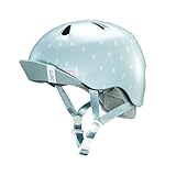bern,バーン,子供用,ヘルメット,スケボー,スノボー,自転車,ジャパンフィット●NINA SATIN-SEAGLASS POLKA DOT VISOR付 VJGSSPV[STN-SEAGLASS×