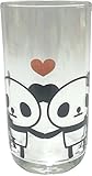 ツイン ガラスコップ 245ml パンダ柄 カップル 2個入り C JKC041