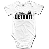 幼児デトロイトモーターCity Great Lakes Tiger Cute Baby Onesieボディスーツ カラー: ブラック