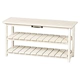 SINAPP テレビ台 アンティーク調シリーズ ローボード 木製 天然木製 SIK0590 ホワイト