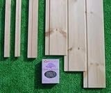 シルバーパイン腰壁作成キット（V溝羽目板/水平見切り/下地見切り/巾木のセット）