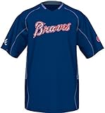 Atlanta BravesマジェスティックヴィンテージメンズChamp Jerseyロイヤルブルービッグ＆トールサイズ XXXX-Large