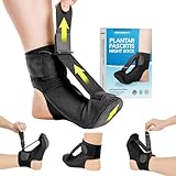 Plantar Fasciitis Soft Night Sock Stretching Splint-L by BraceAbility ブラック