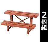 グリーンパル(GREENPAL) フラワースタンド ヒナ2段P-600(2個組) GP-61 ブラウン