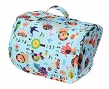 おむつポーチ　オムツバッグ　おむつ入れ　オムツバッグ　ナイロン製　水や汚れにも強い おしり拭き＊出産祝いやギフトにもどうぞ＝ベビー用品 (ブルー)