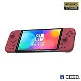 連射・連射ホールド機能搭載【任天堂ライセンス商品】グリップコントローラー Fit for Nintendo Switch APRICOT RED【Nintendo Switch対応】