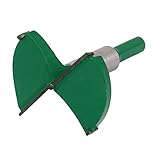 uxcell ヒンジボーリングビット　60mmドリリング直径　カーペンター　シルバートーン　チップ　グリーン