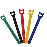 CarAngels マジックタイ マジックバンド 結束バンド ストラップ タイラップ 15*1.2cm 50本入りセット ケーブル/コード等収納 オフィス用/お部屋用（5色）
