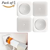 Sumnacon 最新型 壁保護パッド ウォールセーバー ベビーゲート ペットゲート すべり止めパッド 固体シリコーン 壁を傷つけない 4個セット（白） (仕様2＊4個セット)
