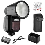 【Godox正規代理＆技適マーク】Godox V1-N フラッシュストロボ 76Ws 2.4G TTLラウンドヘッドフラッシュスピードライト
