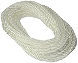 Lehigh Group .25in. X 50ft. White Polypropylene Twisted Rope PT450W-P