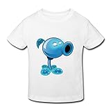 星 ２～６歳子供 男女兼用 半袖 ティー Tシャツ ゲーム お化け 可愛い アニメ White 5-6 Toddler
