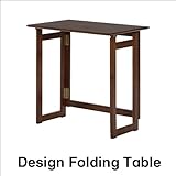 ウォールナット突板使用のフォールディングテーブル 折りたたみ式