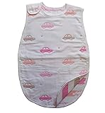 Munya Munya(ムニャムニャ) 5層ガーゼスリーパー ベビーからお子様まで使用可能 寝冷え対策 おくるみ ギフトに (クルマ)