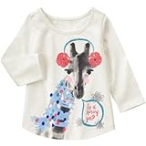 ジンボリー GYMBOREE/ ジラフ ティ ホワイト トップス長袖Tシャツ 12～18ヶ月【並行輸入】