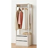 インテリア 家具 便利 おしゃれ スタイリッシュ ハンガー幅45cm×奥行38cm 引出し収納付き 【組立】