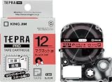 [N-7812914]キングジム　テプラＰＲＯテープ　マグネット赤／黒文字 SJ12R