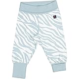 Polarn O Pyret Zebra Stripe Ecoロールウエストパンツ(新生児) カラー: ブルー