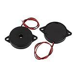 uxcell 圧電ブザー　他励振タイプ　DC 3-24V 12V 2ワイヤ 85dB 2個入